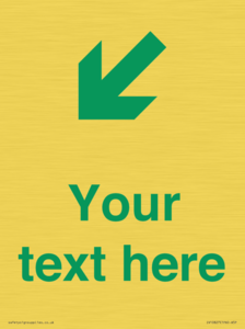 Custom Safe Condition inverse: Green Down left right arrow